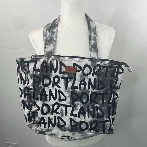 Robin Ruth Tote with zipper Portland black and white - Picture 1 of 8